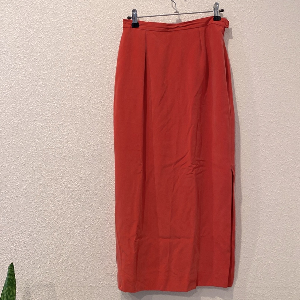 90s Silk JONES NY ✏️ ankle‎ skirt